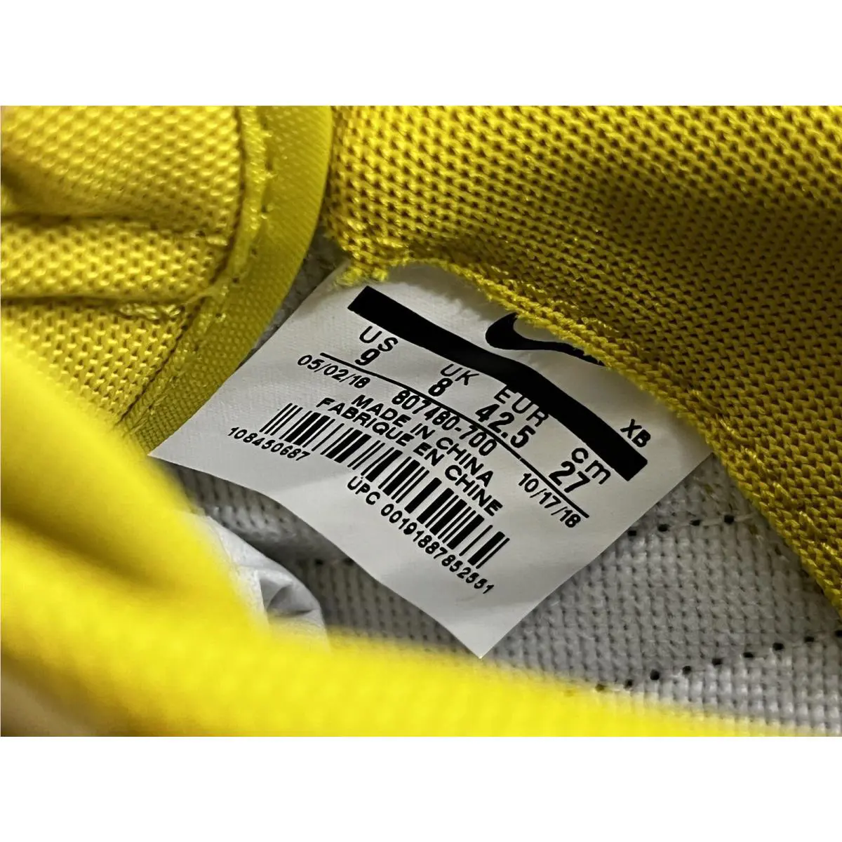 Nike shoes - Nike Cortez - Cortez - 807480-700 - Yellow (UPC: 0191887852551) 8