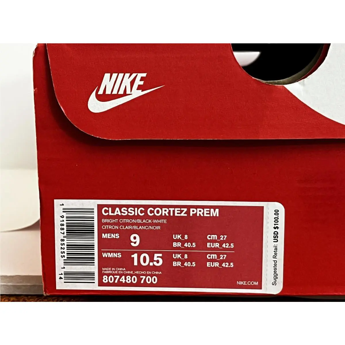 Nike shoes - Nike Cortez - Cortez - 807480-700 - Yellow (UPC: 0191887852551) 13