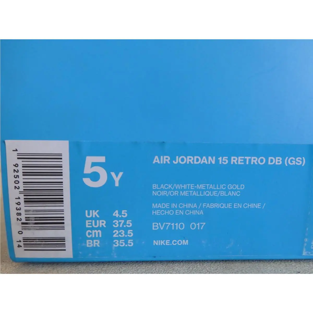 Nike shoes - Air Jordan 15 - Air - Black (UPC: 192502193820) 6