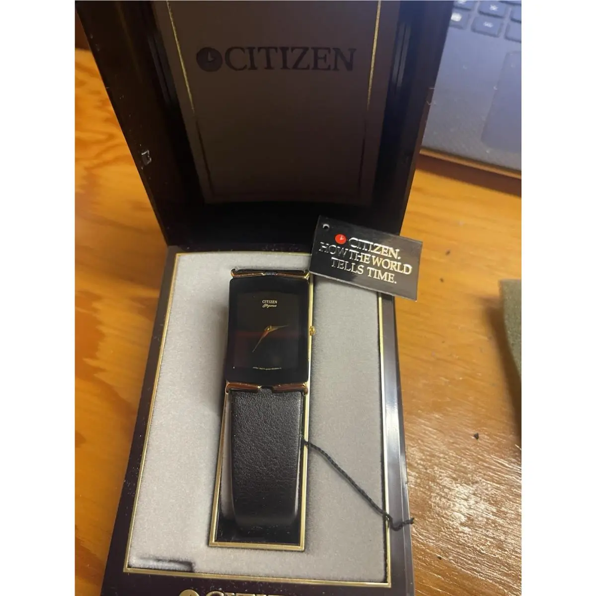 Citizens Woman`s Elegance Quartz Watch Gold Black