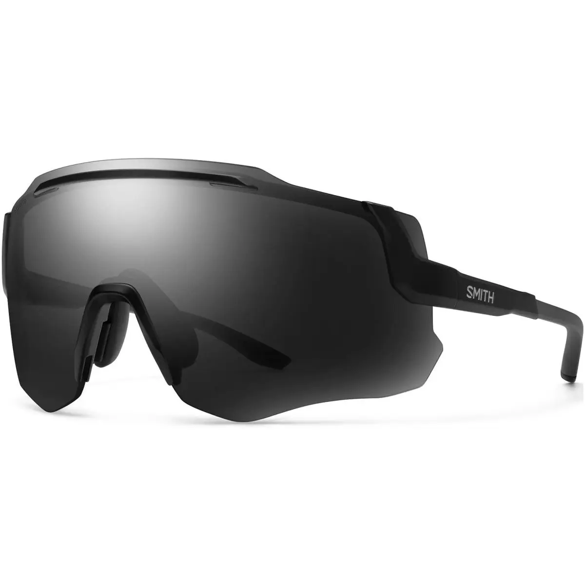 Momentum Chromapop Shield Sunglasses w/ Clear Bonus Lens Taiwan Matte Black/Black (003991C) by Smith Optics