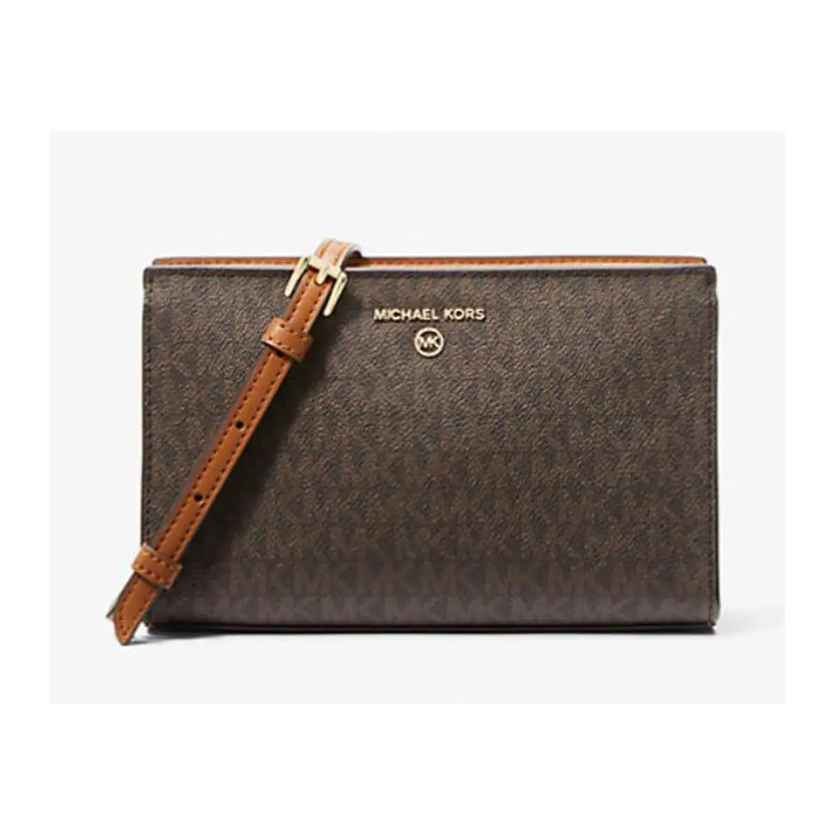 Womens Medium Valerie Crossbody Bag (Brown/Acorn) by Michael Kors