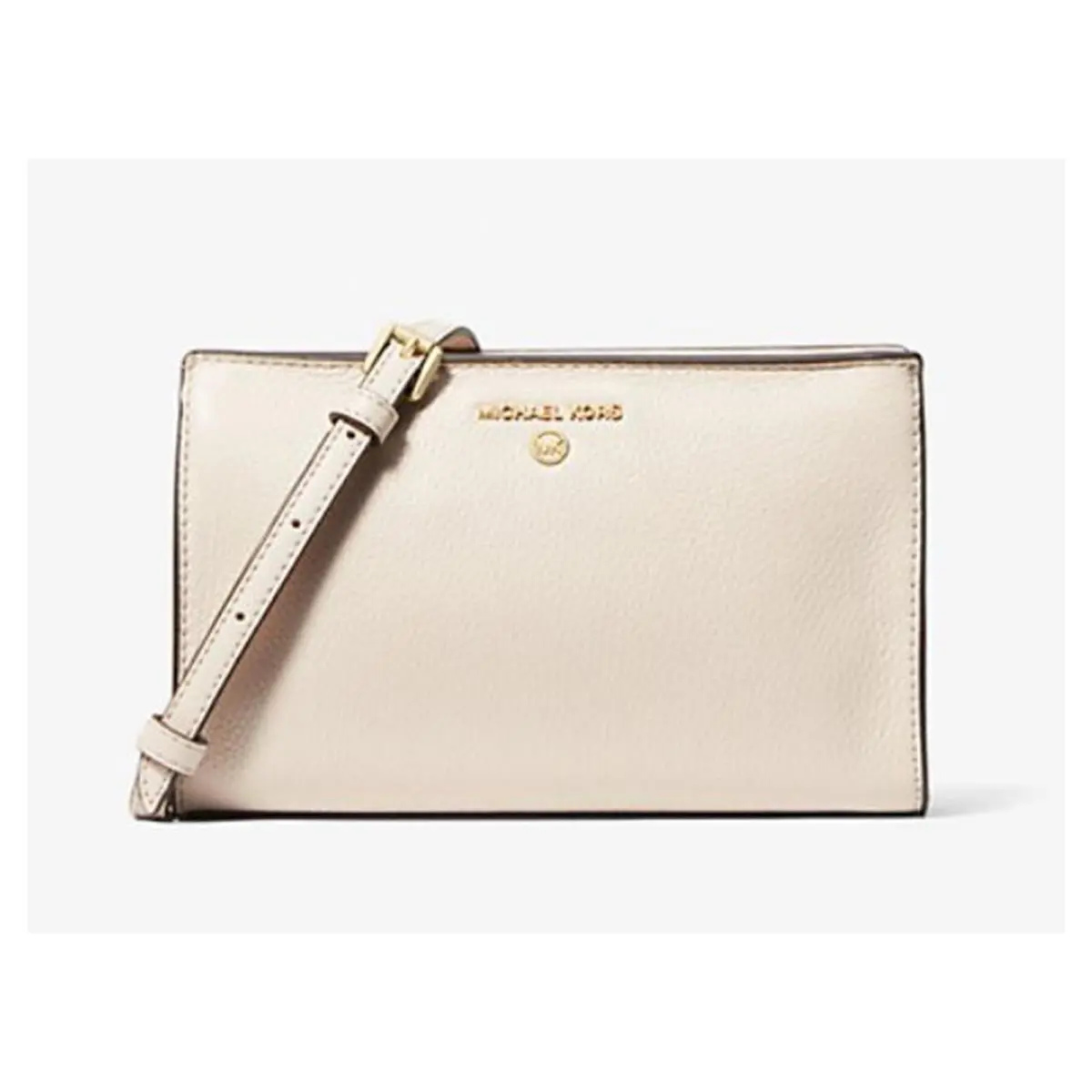 Womens Medium Valerie Crossbody Bag Light Cream by Michael Kors