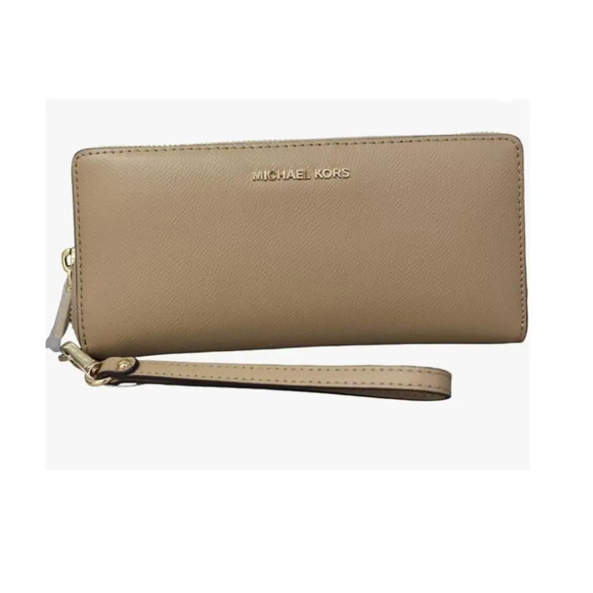 Kors Jet Set Travel Continental - Camel, Exterior: Arizona Brown, Hardware: Yellow