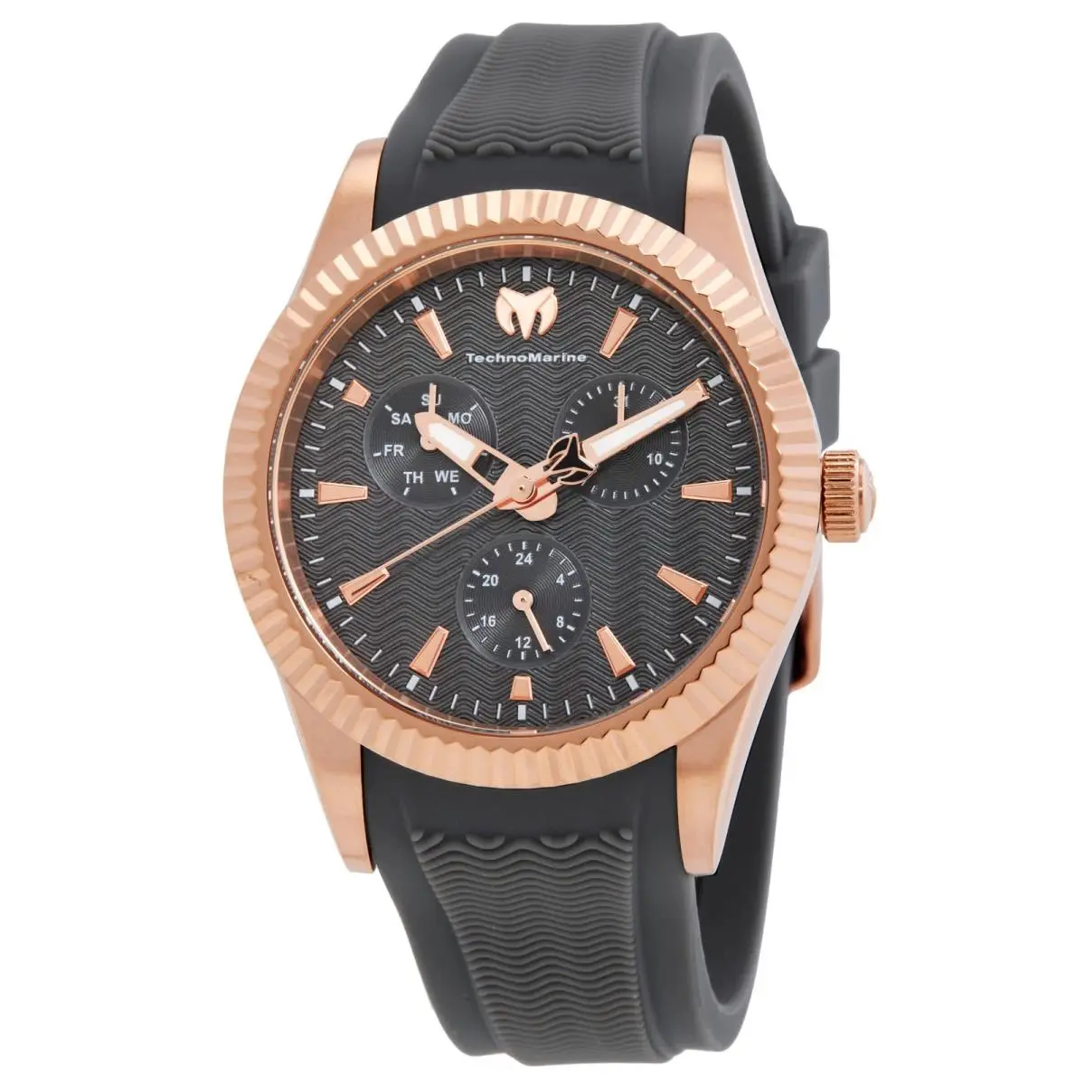 Technomarine Sea Gmt Quartz Charcoal Dial Ladies Watch TM-719035 by TechnoMarine