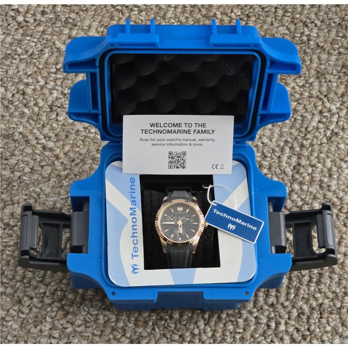 Technomarine Sea Gmt Quartz Charcoal Dial Ladies Watch TM-719035