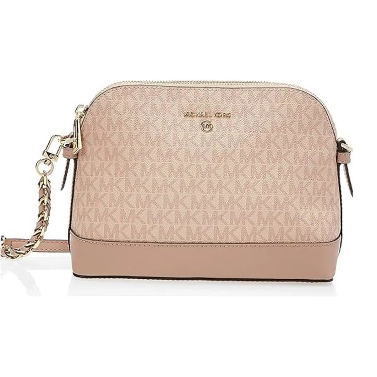 Michael Kors Jet Set Charm Large Dome Crossbody - Ballet, Exterior: Blanc Vintage