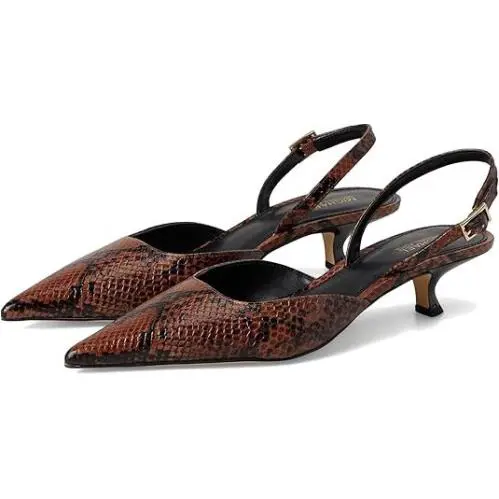 Women`s Luna Kitten Sling Pumps Luggage by Michael Kors