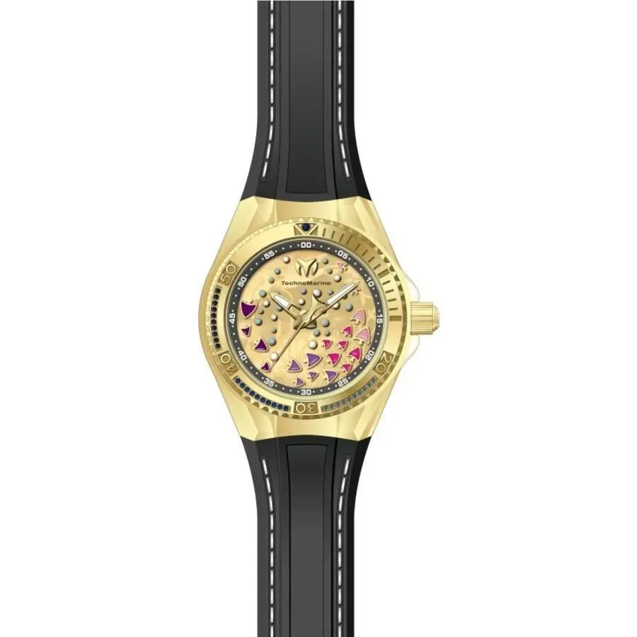 Technomarine Cruise Quartz Gold Dial Ladies Watch TM-125004