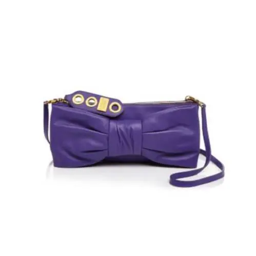 Boutique  Bow Purple Shoulder Bag X3015 by Moschino