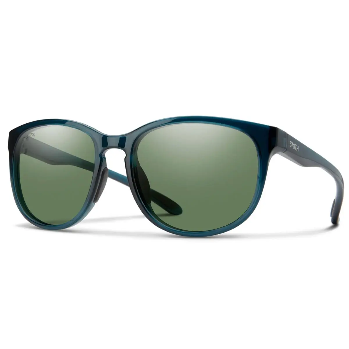 Smith Lake Shasta Sunglasses-pacific Crystal-chromapop Polarized Gray Green
