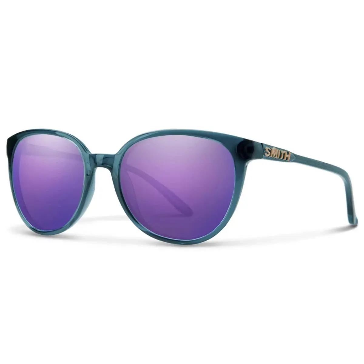 Smith Optics Men`s Cheetah Crystal Mediterranean Soft Square Sunglasses 21680OXZ - Frame: Crystal Mediterranean, Lens: Purple/Grey