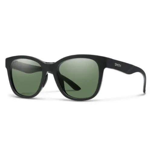 Smith Caper Sunglasses-matte Black-chromapop Polarized Gray Green