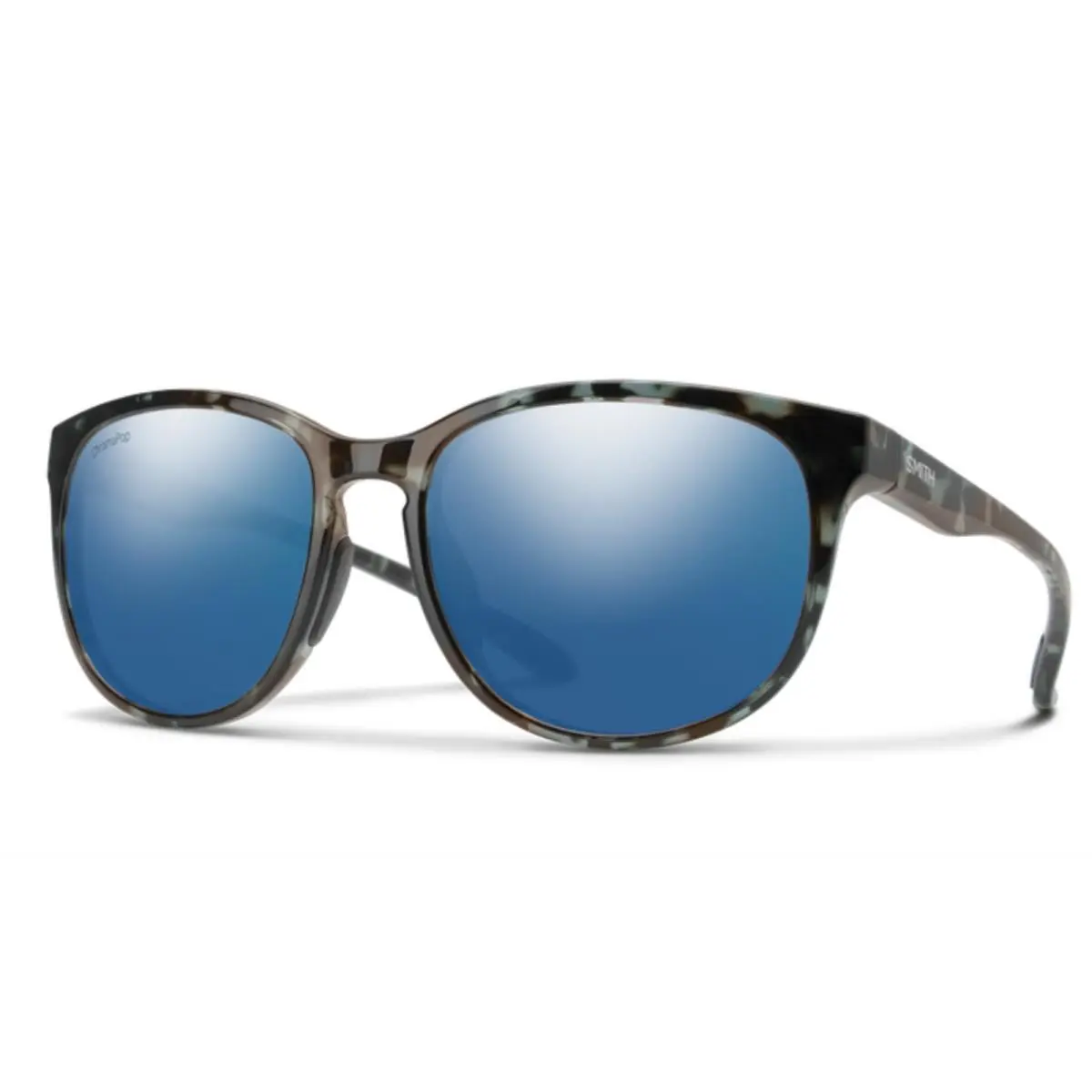 Smith Lake Shasta Sunglasses-sky Tortoise-chromapop Polarized Blue Mirror