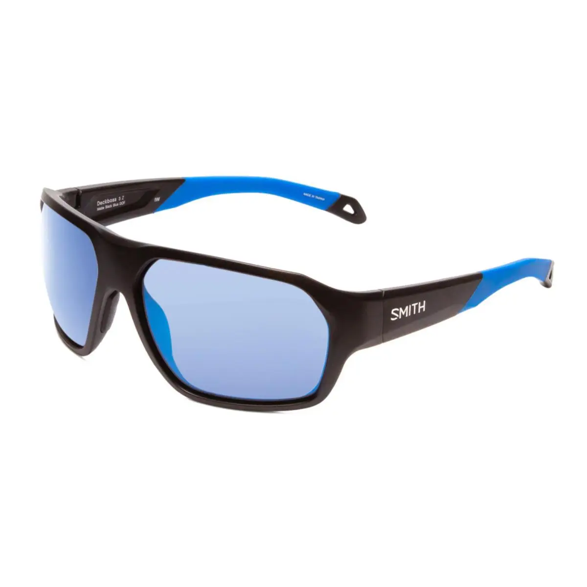 Smith Deckboss Sunglasses-matte Black Blue-chromapop Polarized Blue Glass