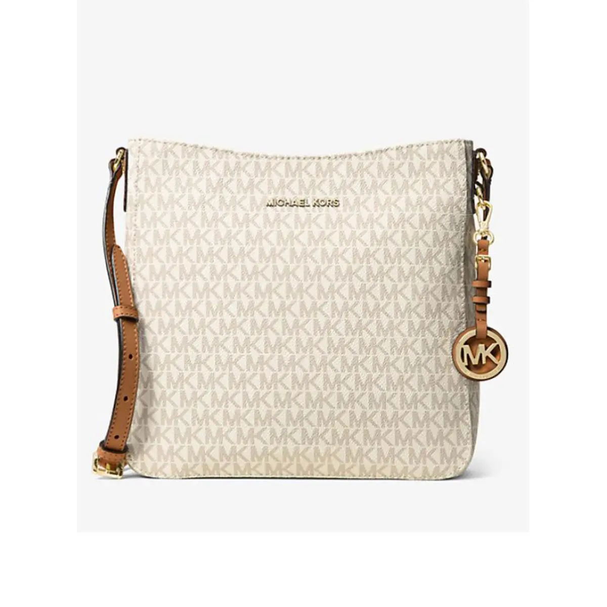 Michael Kors Jet Set Travel Large Logo Messenger Vanilla 30H6GTVM3V-150