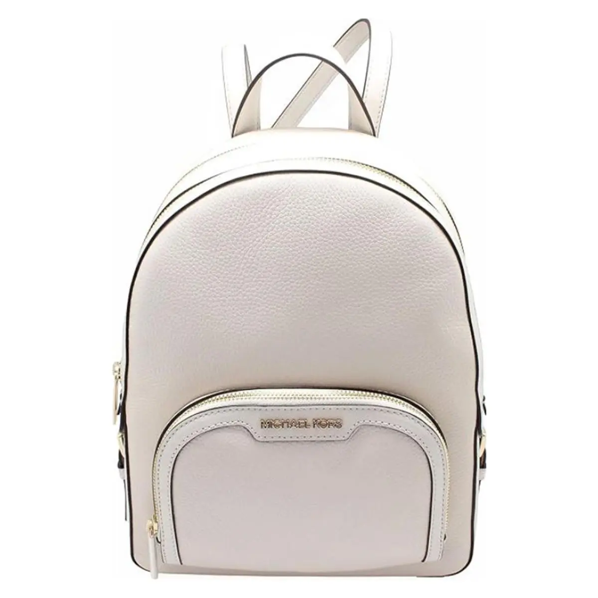 Michael Kors Jaycee Medium Pebbled Leather Backpack Light Cream 35S2G8TB2L-ltcr