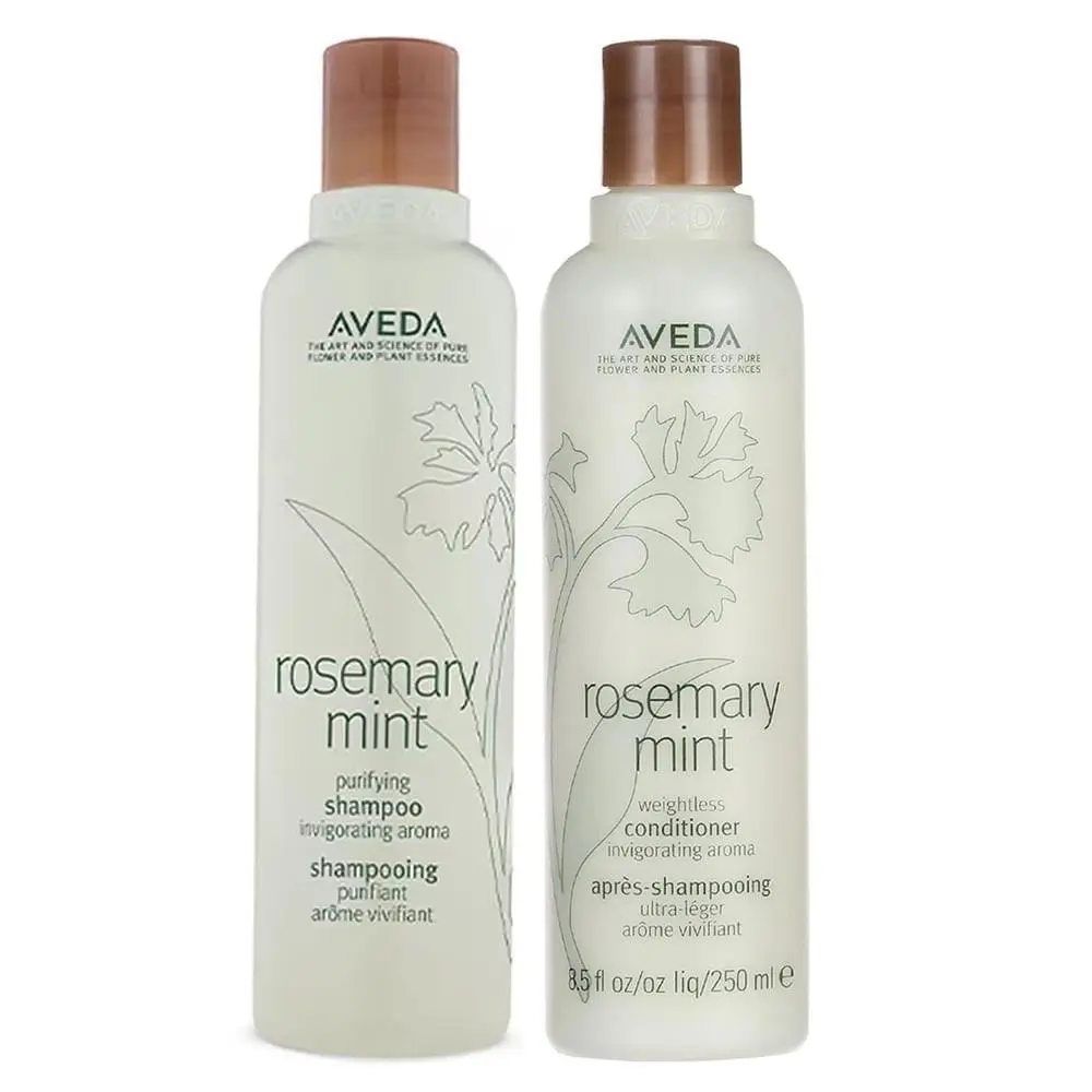 Aveda Rosemary Mint Purifying Shampoo Weightless Conditioner 8.5 oz Pack of