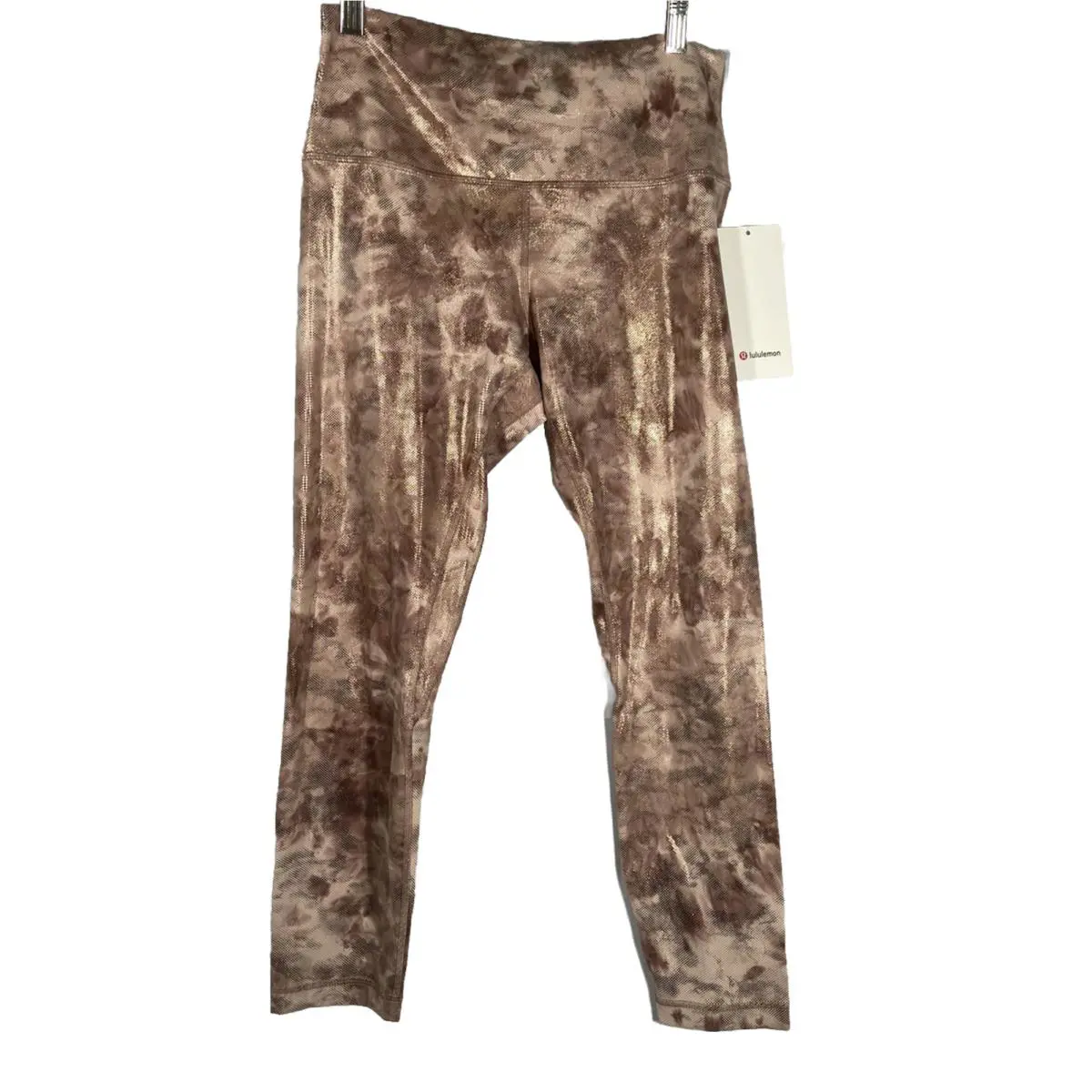 Lululemon Women`s Align HR Pant 25 Shine Size 10 Color Pink Rose Multi