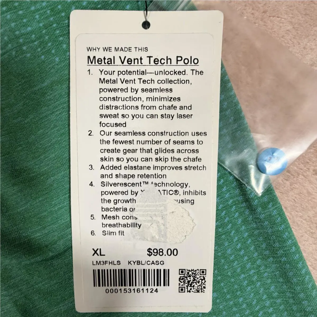 Lululemon clothing - Lululemon Metal Vent Tech - Metal Vent Tech - Green 1