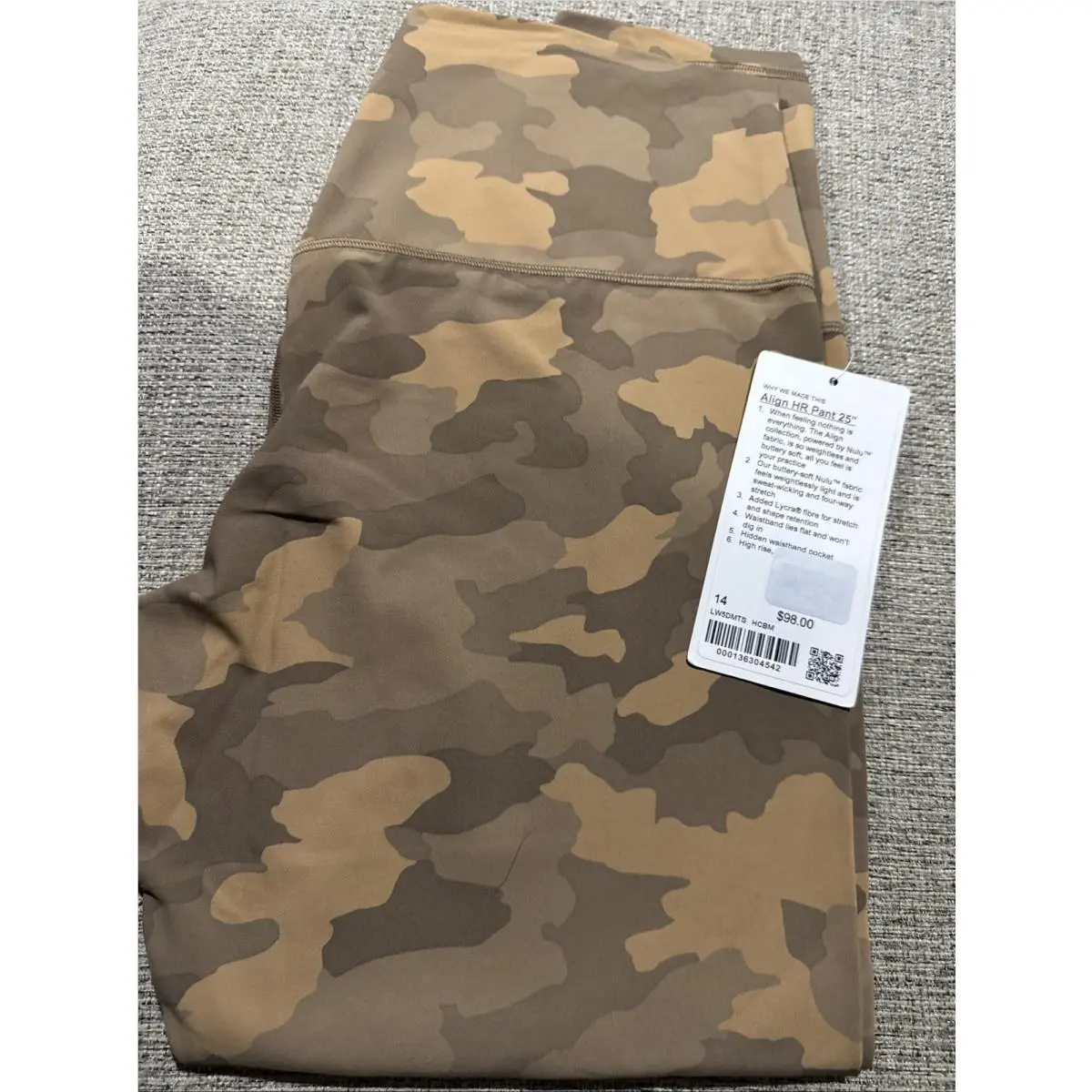 Lululemon clothing - 10100 - 10100 - Heritage 365 Camo Beige Multi 2