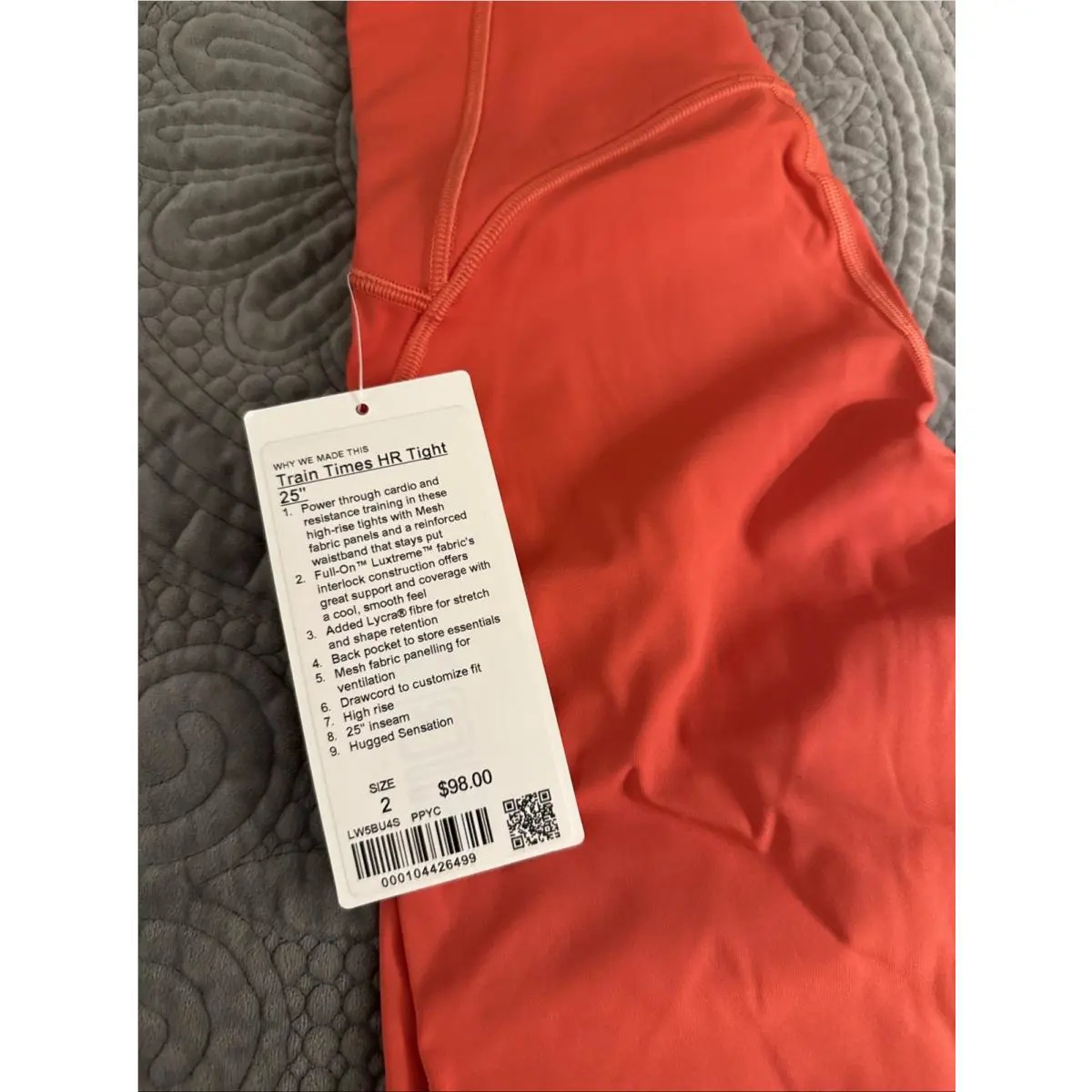 Lululemon clothing - Poppy Coral 0
