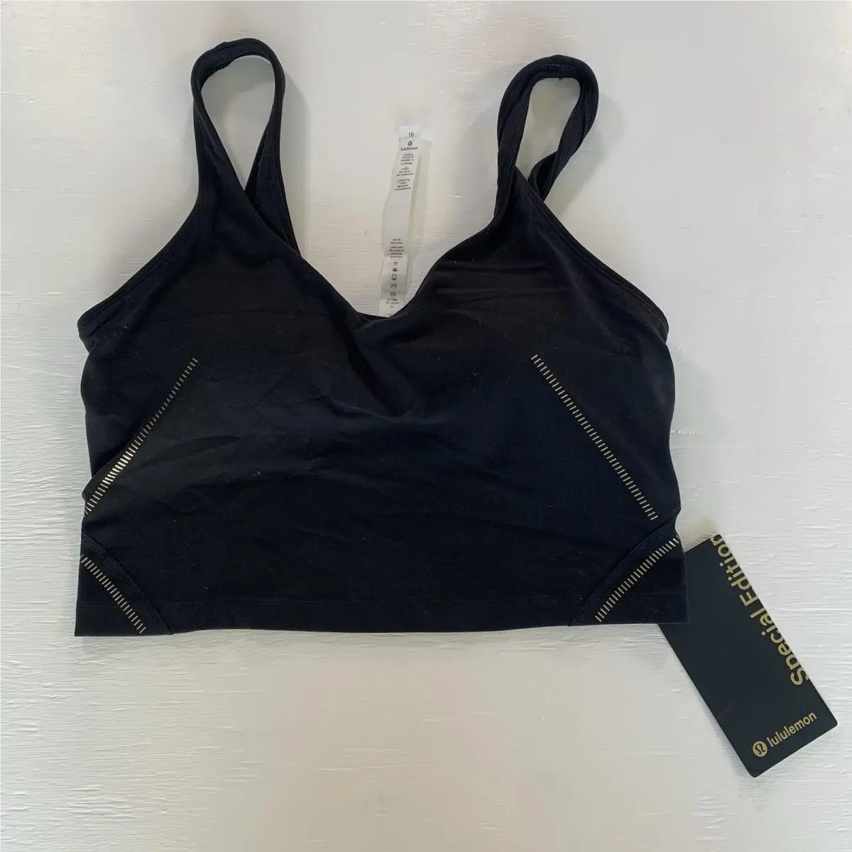 Lululemon Holiday Edition Gold Align Tank Size 10