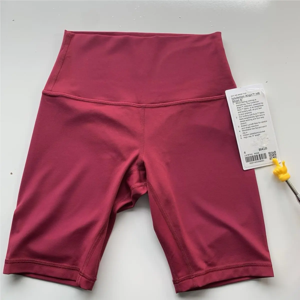 Lululemon Align HR Short 8 Pomegranate Size 4