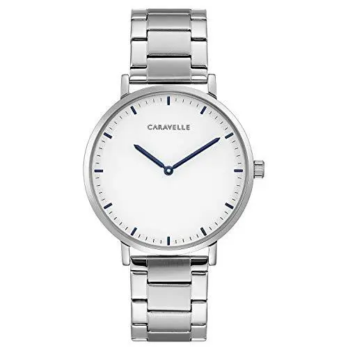 Men`s Silver SS Quartz Watch 43A150 by Caravelle
