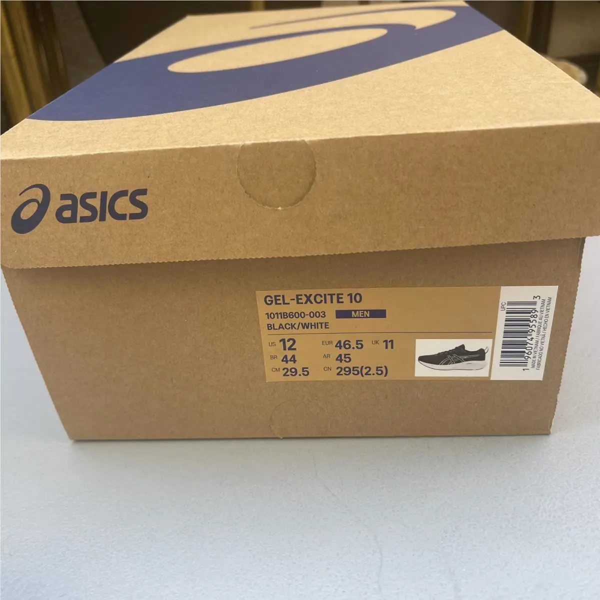 Asics shoes - ASICS GEL-Excite 10 - Black/White (UPC: 0196074955893) 1
