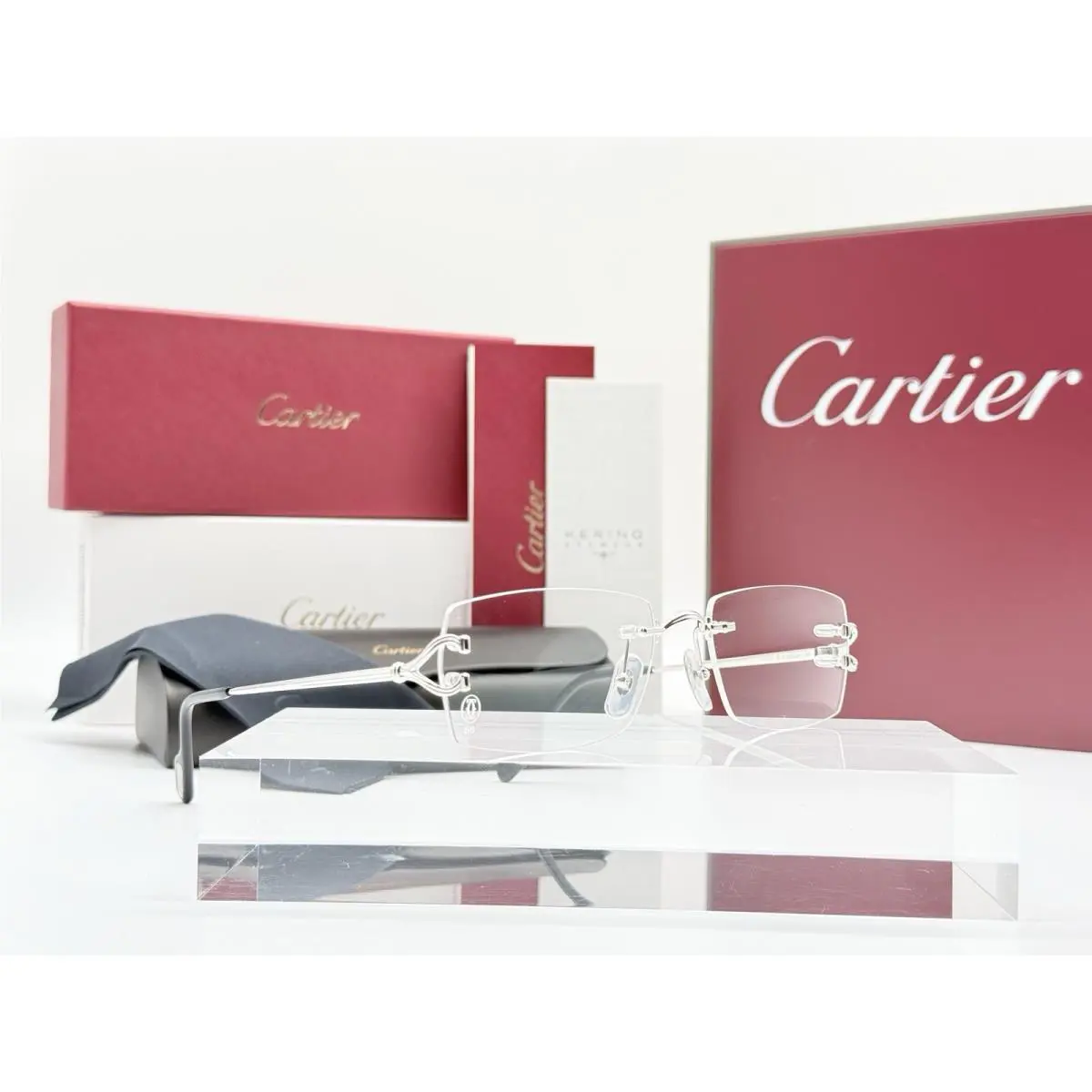 Cartier Rimless C Decor Silver Ref. CT0563O Frames