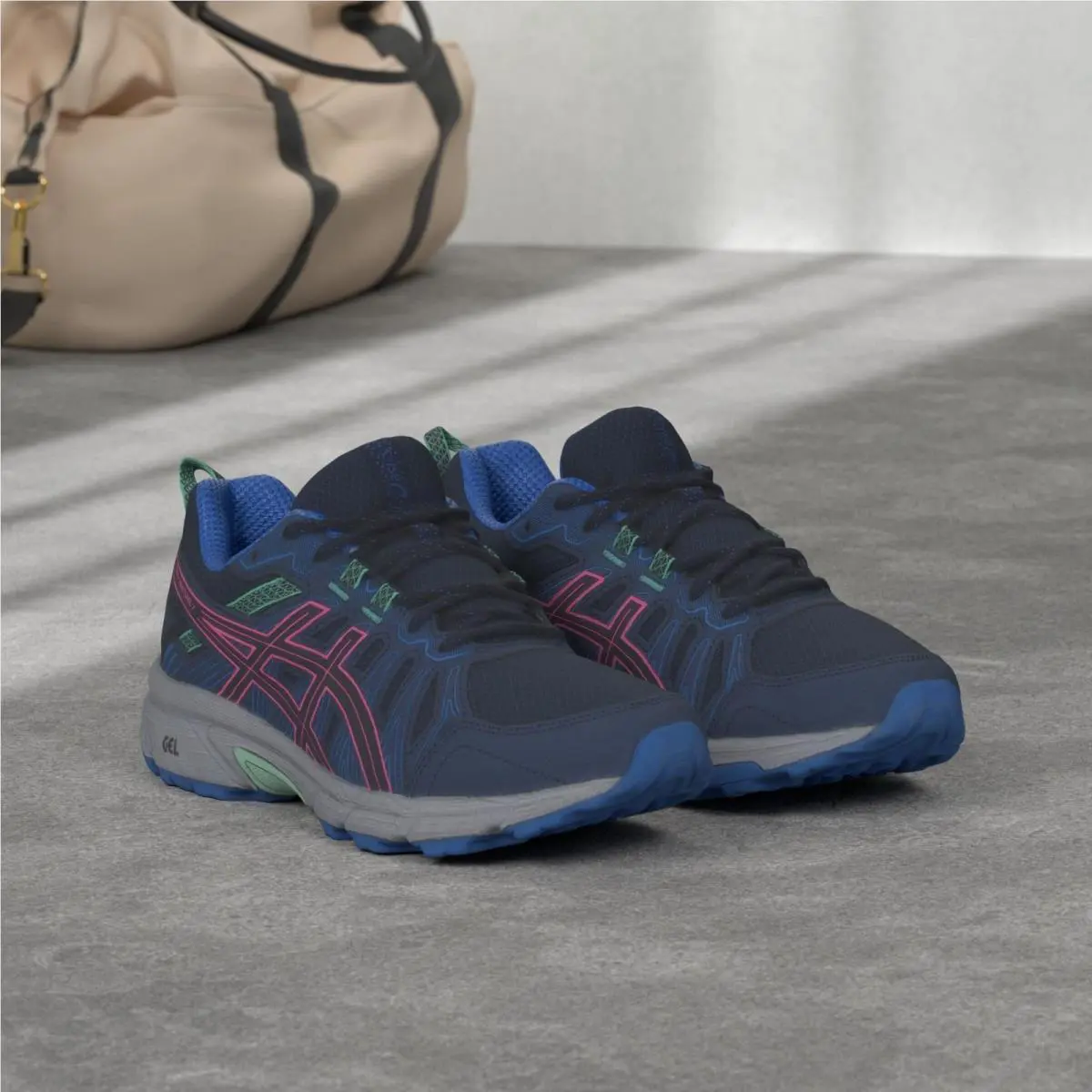 Asics shoes - ASICS Gel Venture - Gel Venture - 1012A476-401 - PEACOAT/ HOT PINK 5