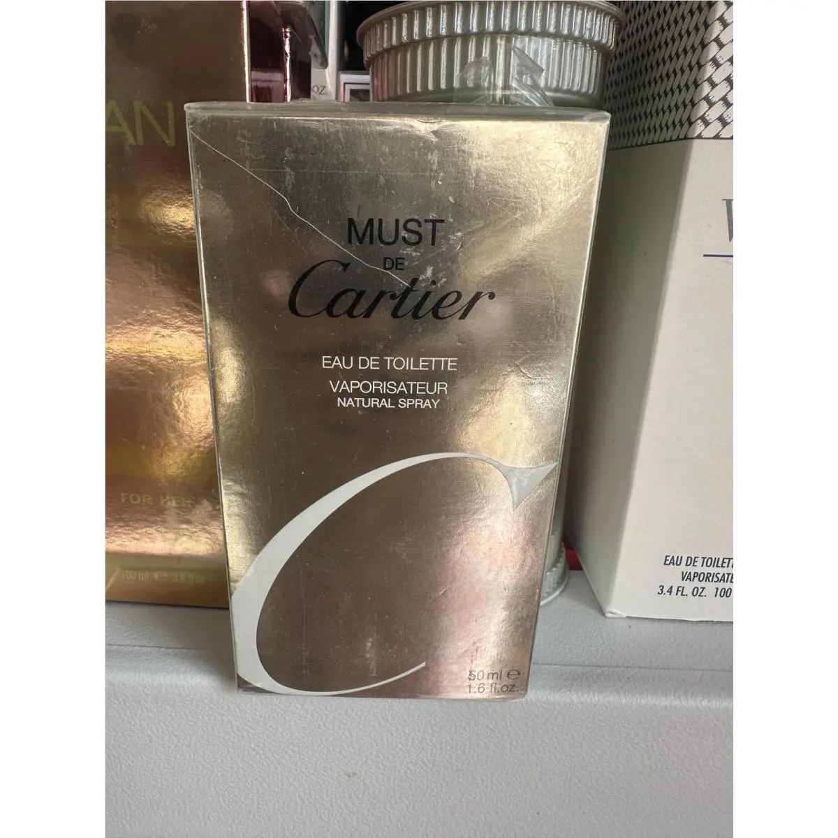 Must De Cartier By Cartier Edt Spray 50ml- For Woman Classic Scent Rare