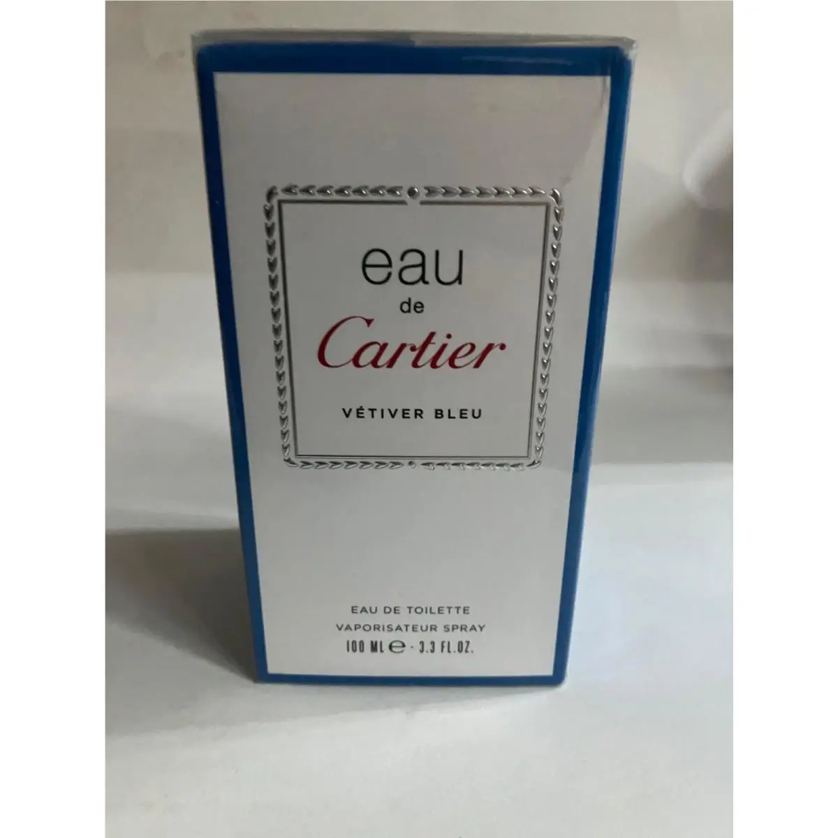 Eau DE Cartier - Vetiver Bleu 3.3oz Edt Spray For Men
