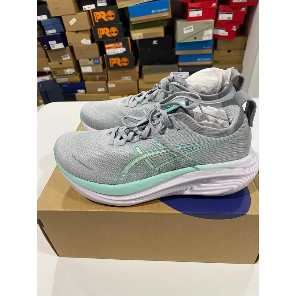 Asics shoes - ASICS Gel Nimbus - Gel Nimbus - 1012B752-020 - Piedmont Grey/Illuminate Mint 1