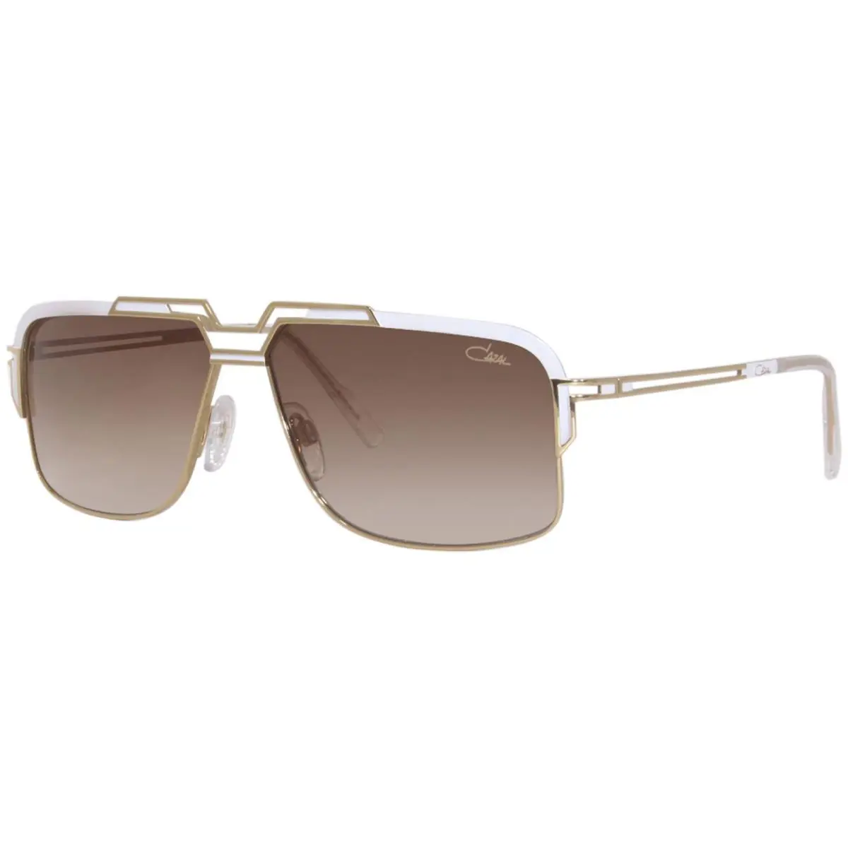 Cazal 9103 003 Sunglasses Men`s Black/silver/green Gradient Rectangle Shape 61mm