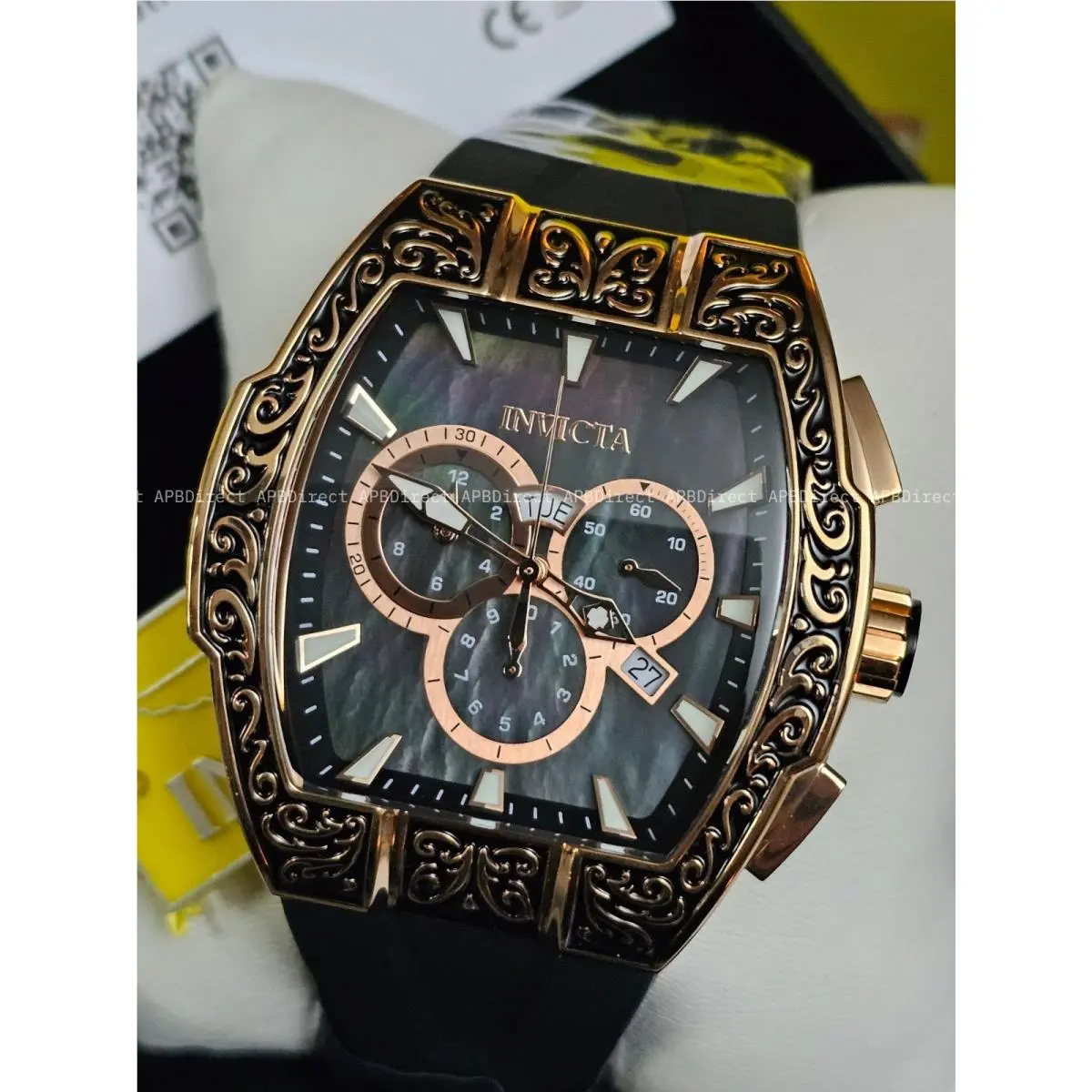 Invicta - S1 Rally - Excalibur Swiss 5050.E Chronograph Rose Gold - Mens Watch