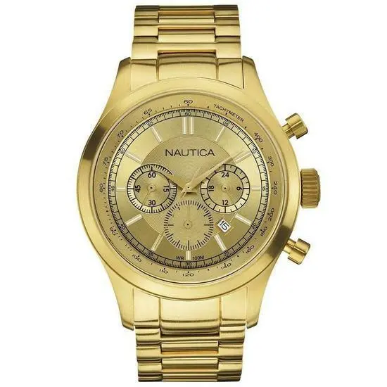 Men`s N22619G Bfd 104 Chronograph Movement Watch by Nautica