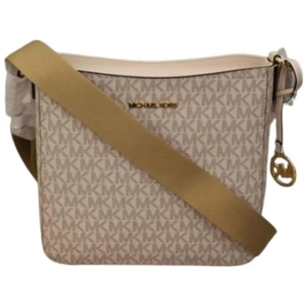 Michael Kors Small Leather Crossbody Bag Light Cream 35S4GTVC5B-LCream
