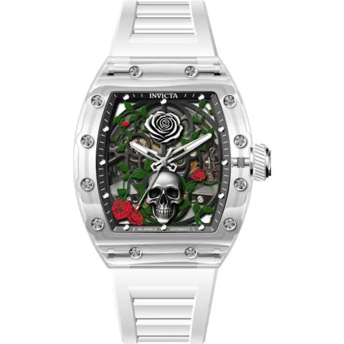 Invicta Men`s Artist Roseskull 42mm Automatic Watch IN-69494