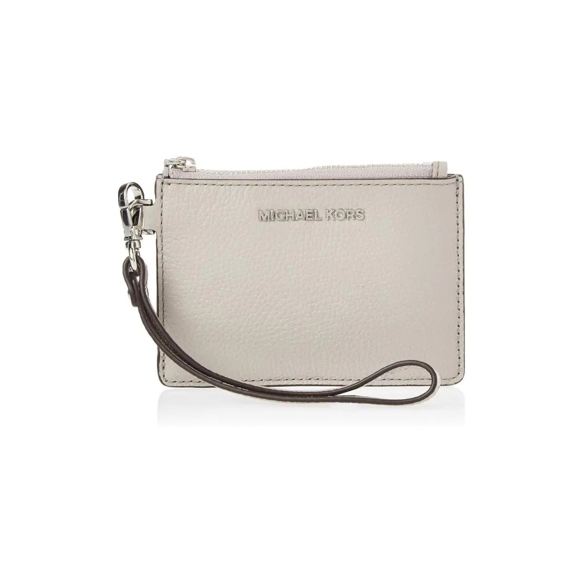 Kors Leather Coin Purse Color Pearl Grey 32T7SM9P0L-081 by Michael Kors