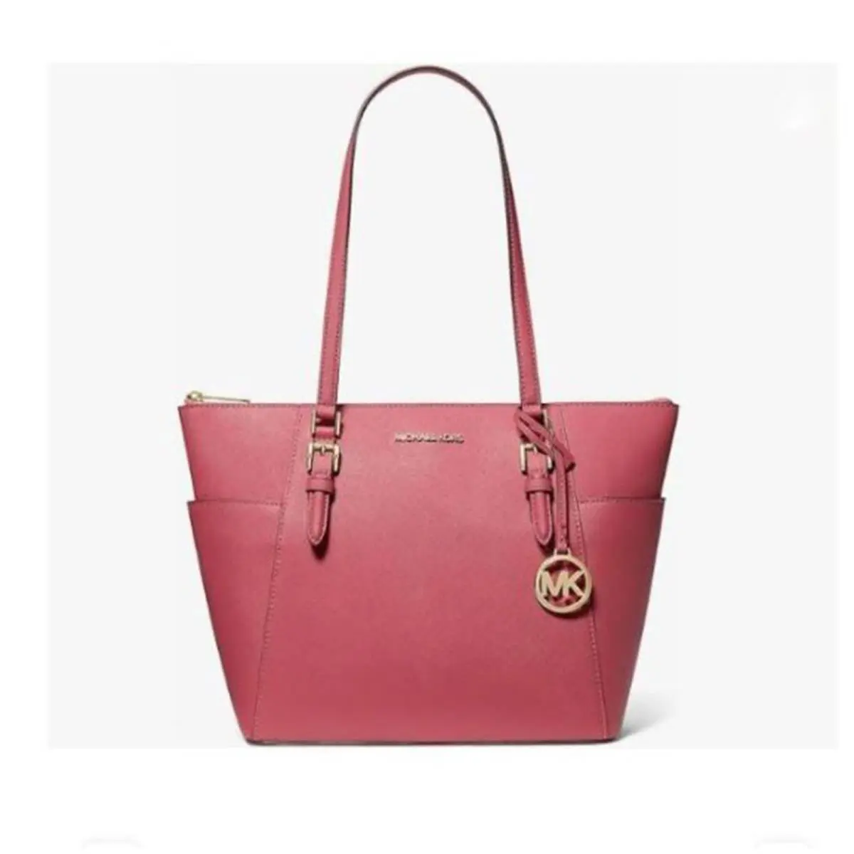 Michael Kors Charlotte Large Saffiano Leather Top-zip Tote Bag 35T0GCFT7L-ltbry
