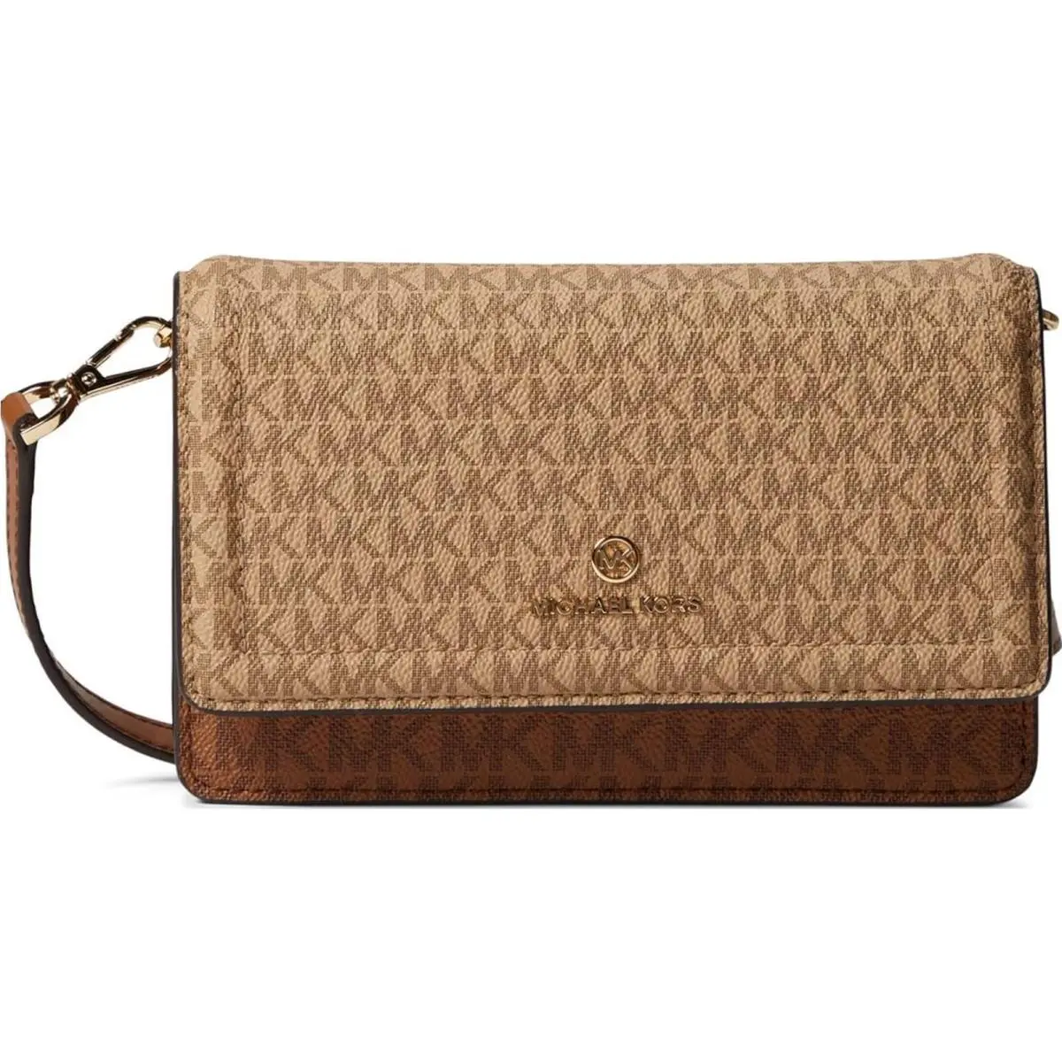Michael Kors Jet Set Charm Small Phone Crossbody Camel Multi One Size32S1GT9C0V