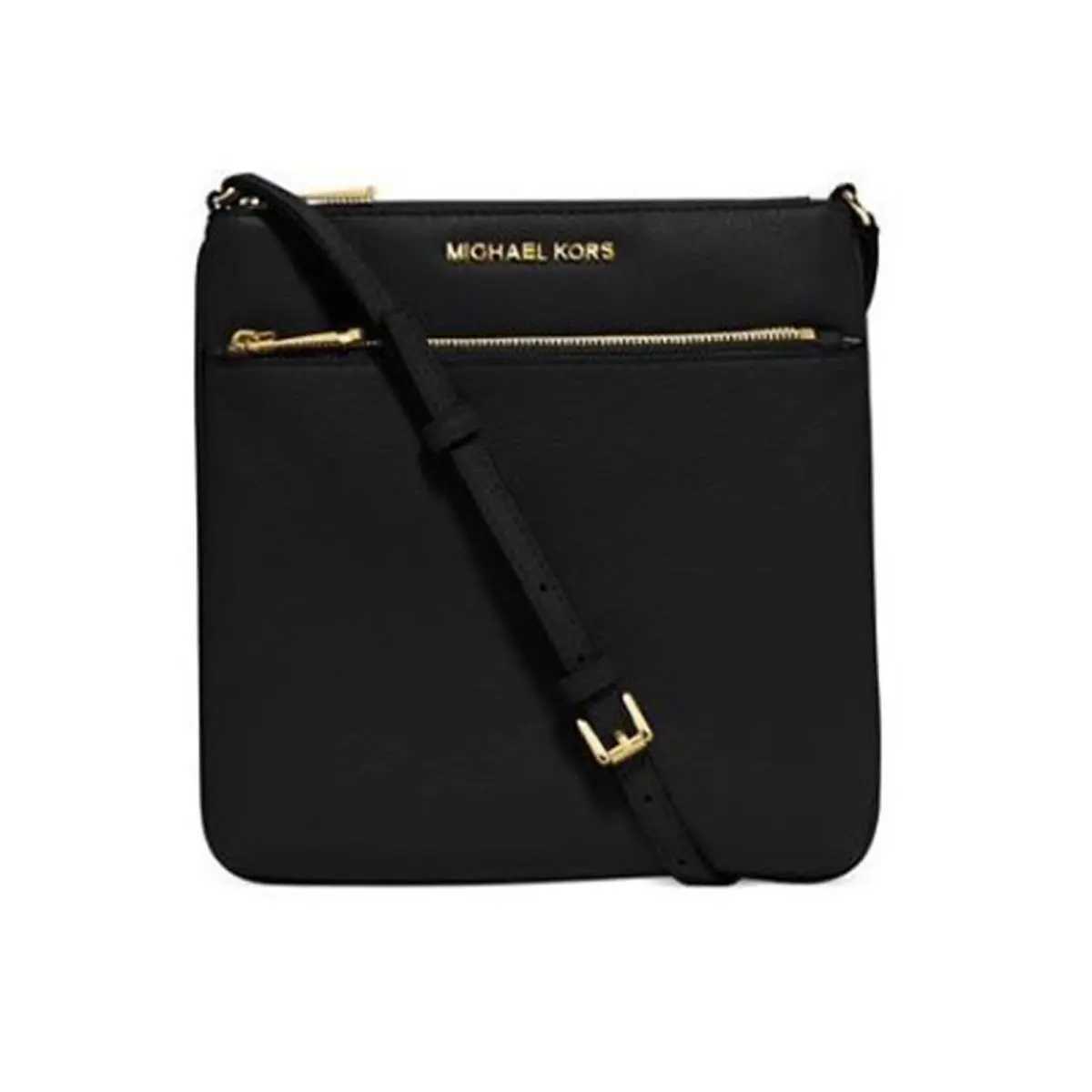 Michael Kors Riley Leather Flat Crossbody Black 32S5GRLC1L-001
