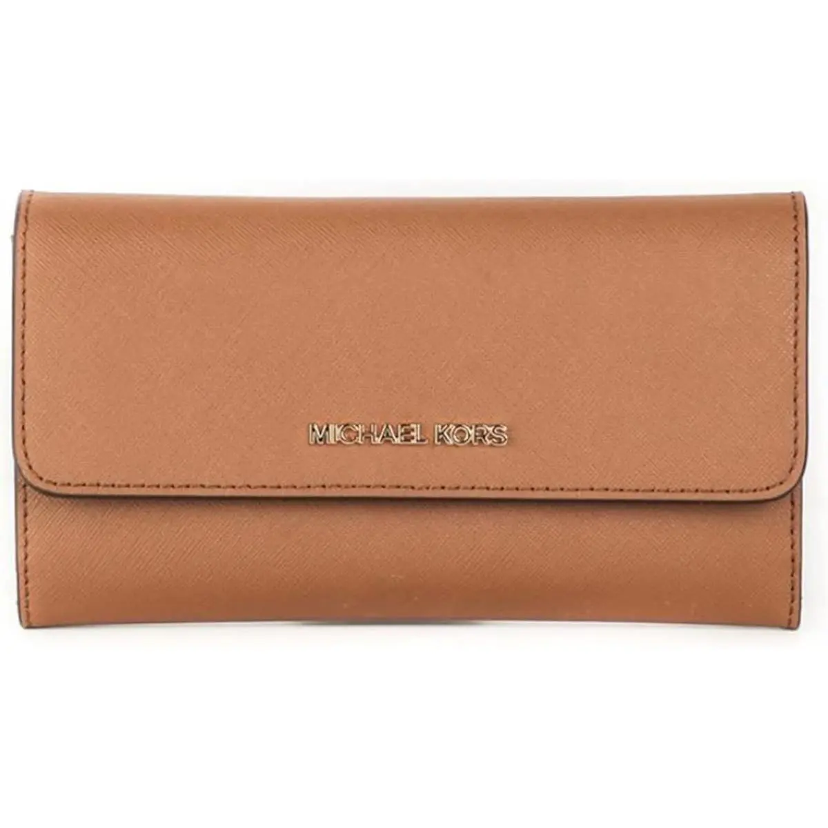 Michael Kors Jet Set Travel Large Trifold Leather Wallet Luggage