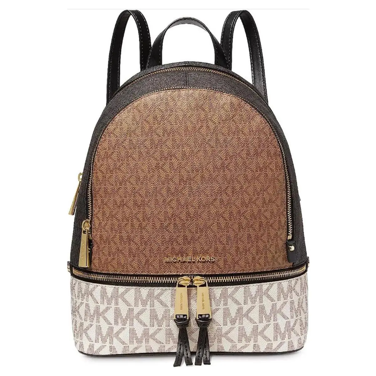 Michael Kors Rhea Zip Medium Backpack Husk Multi One Size 30S0GEZB2V-husk