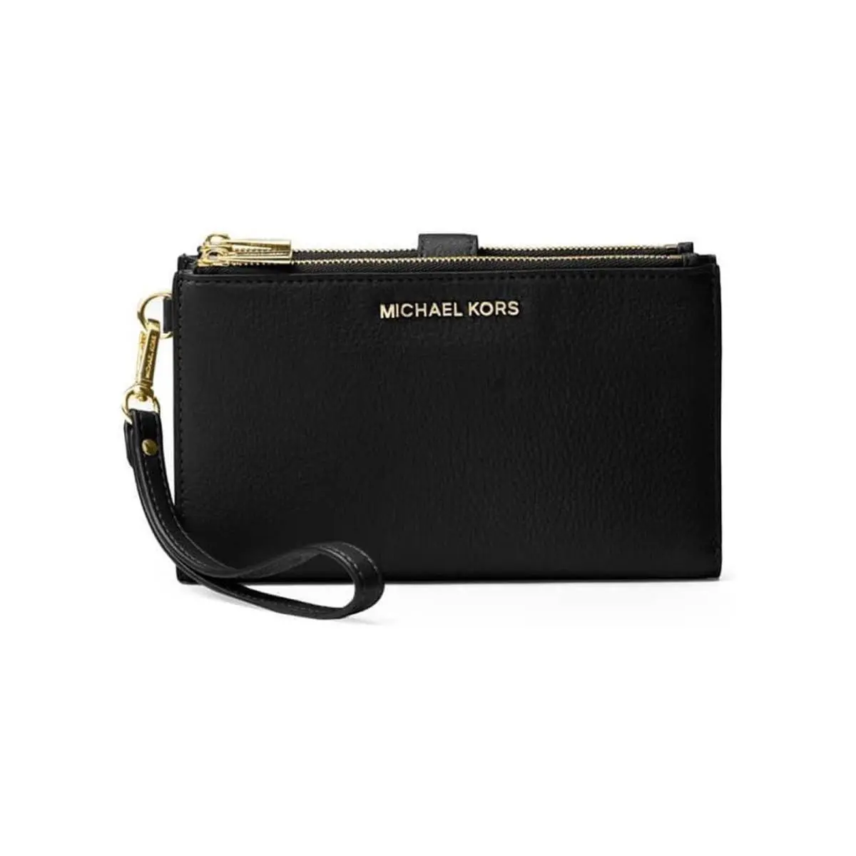 Kors Women`s Adele Double Zip Wristlet Black One Size 32T7GAFW