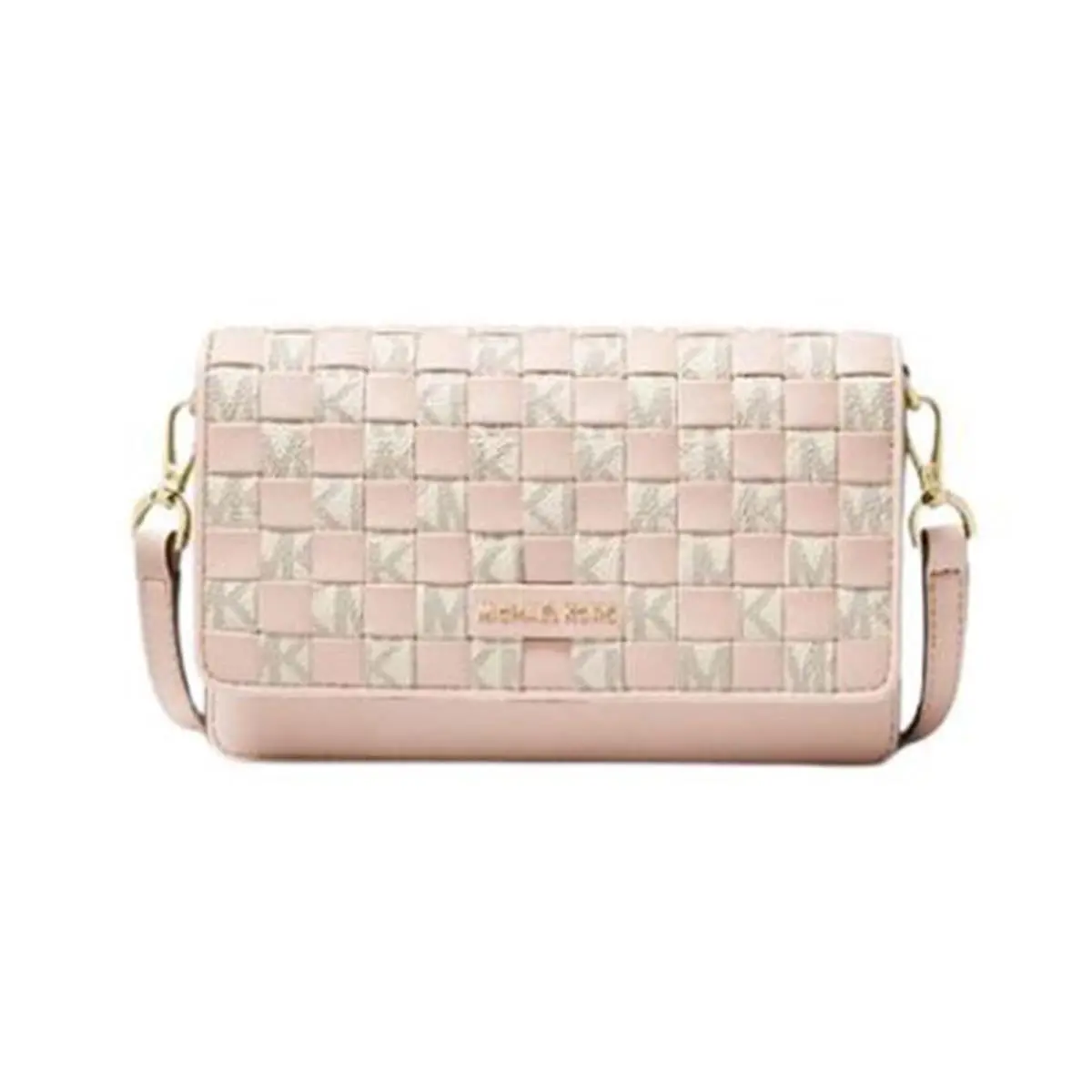 Michael Kors Jet Set Small Logo Smartphone Convertible Crossbody Bag Vanilla/so