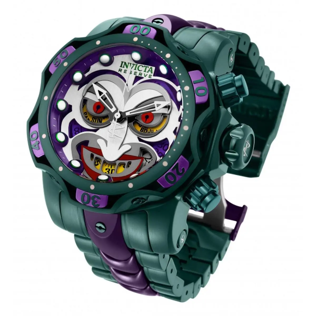 Venom Joker Watch 30124 Swiss 1000M DC Comics Rare by Invicta