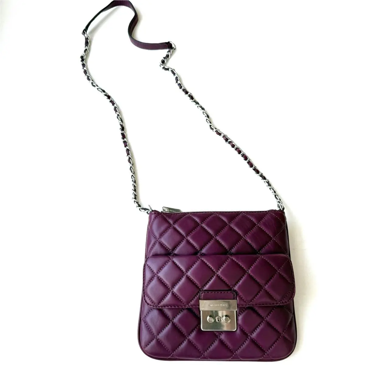 Michael Kors Sloan Medium Crossbody Shoulder Bag Quilted Leather + Dust Bag